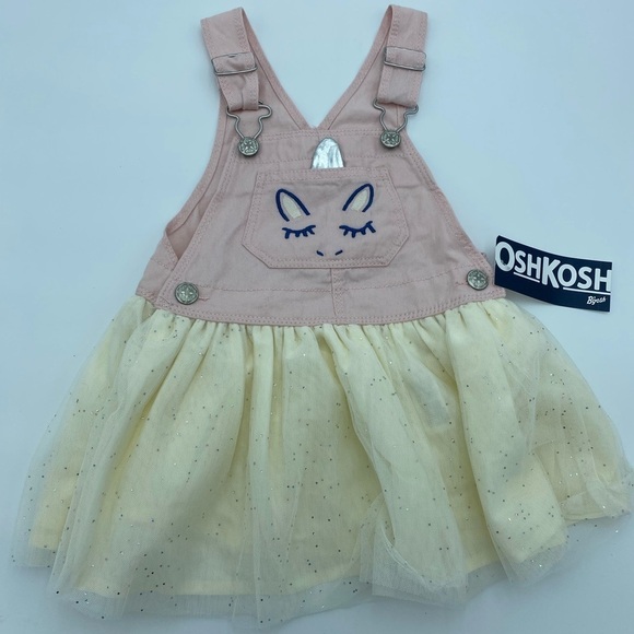 OshKosh Pink Sparkling Unicorn Princess Jumper - Picture 1 of 8